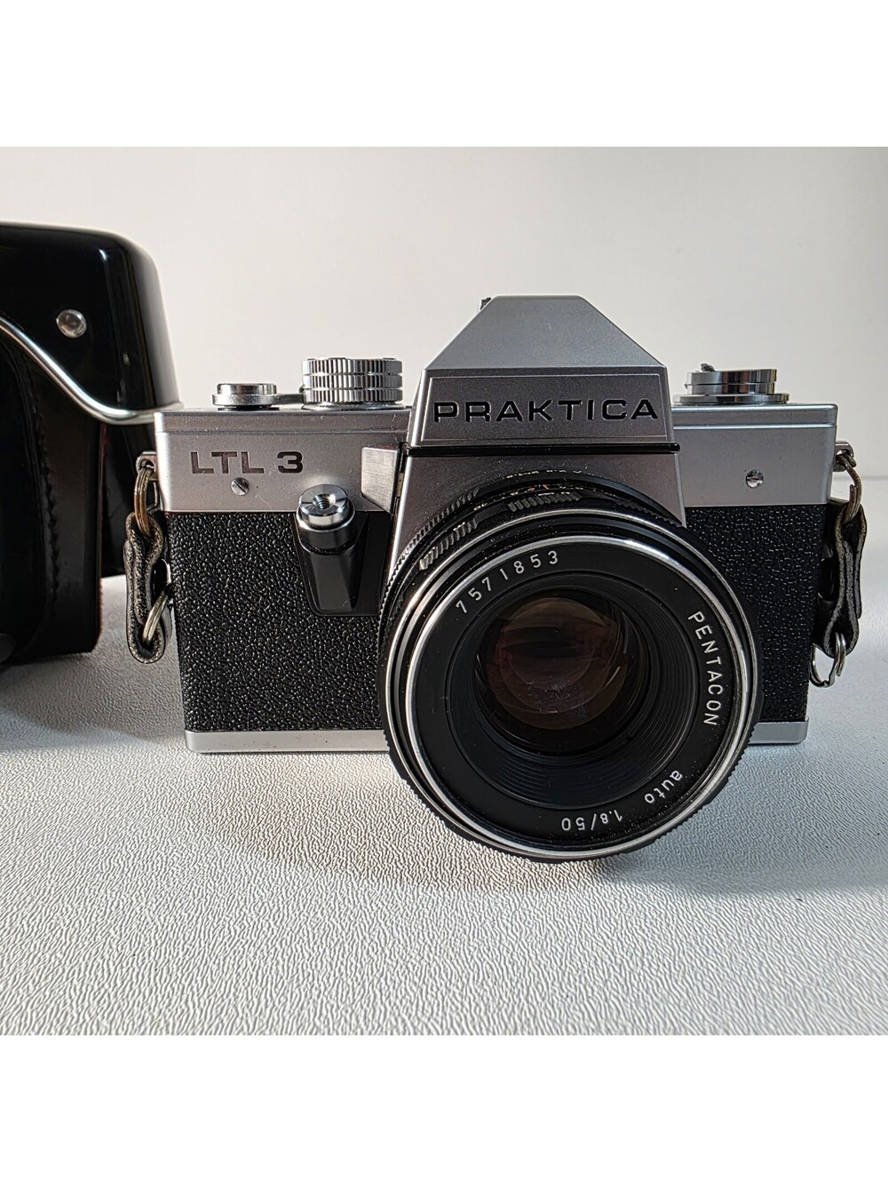 Praktica LTL 3 35mm SLR Film Camera with Pentacon Auto 50mm F1.8 Lens & Case